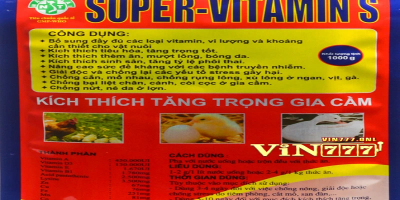 Vitamin H - thuốc bổ cho gà đá nên dùng
